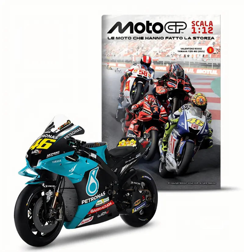 1/12 Altaya Yamaha YZR-M1 GP 2021 Valentino Rossi MotoGP VR46 die-cast