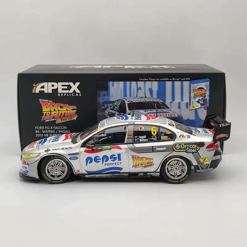 1/18 Apex FG Falcon 2015 V8 SUPERCARS 600 Back to the Future #6 AD81413 Diecast Models Car Limited Collection