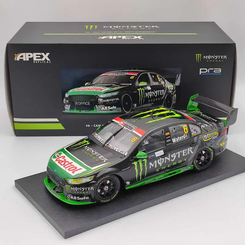 1/18 Apex FG X FALCON MONSTER ENERGY #6- CAM WATERS 2016 AD81419 Diecast Models Car Limited Collection Toys Gift