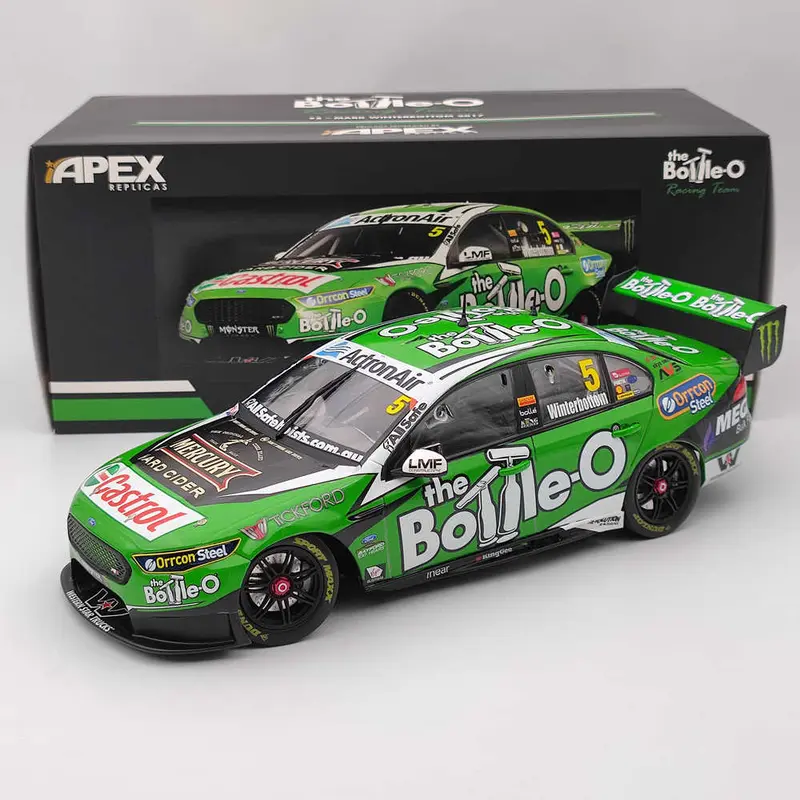 1/18 Apex The Bottle-O Racing Team #5 Mark Winterbottom 2017 AD81422 Diecast Models Car Limited Collection