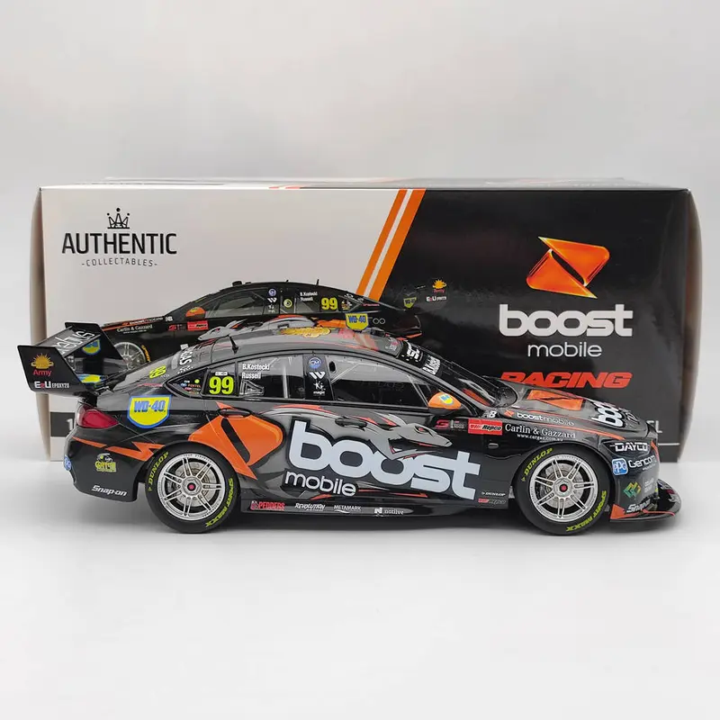 1/18 Authentic Erebus Boost Mobile Racing #99 ZB Commodore 2021 Resin Car Toys Gift