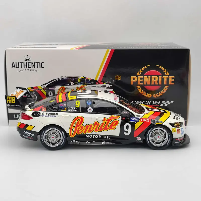 1/18 Authentic Erebus Penrite Racing #9 ZB Commodore 2018 David Reynolds Toys Car Gift
