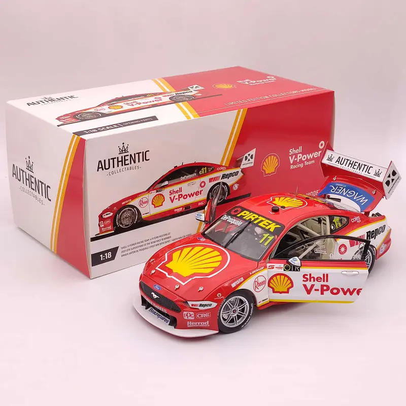 1/18 Authentic SHELL V-POWER RACING #11 MUSTANG GT 2021 ANTON DE PASQUALE'S Toys Car Gift