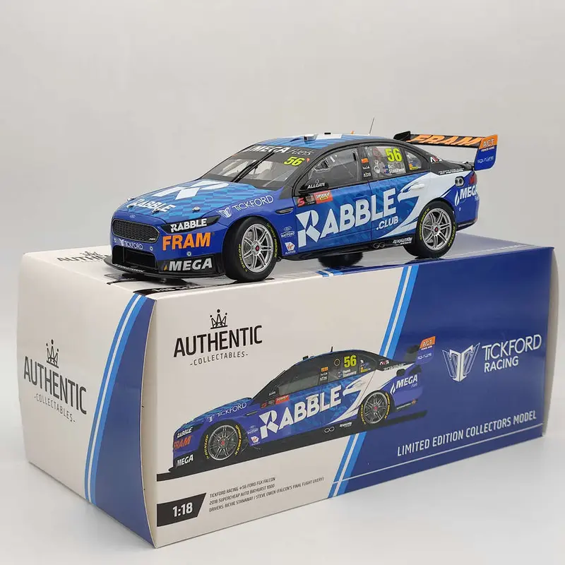 1/18 Authentic Tickford Racing #56 FGX Falcon 2018 Bathurst 1000 #ACD18F18M Toys Car Gift