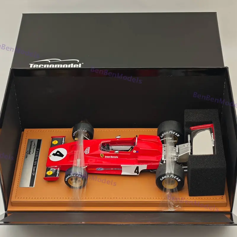1/18 Tecnomodel F1 312 B3-73 #4 MONACO GP 1973 ARTURO MERZARIO Red
