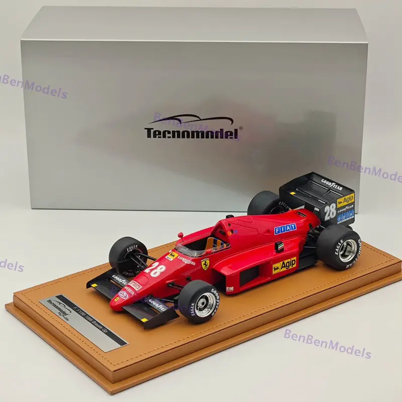 1/18 Tecnomodel F1 86 #28 1986 BRAZILIAN GP STEFAN JOHASSON Red Resin