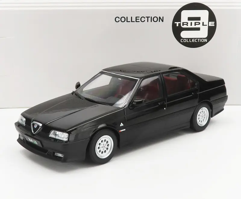 1/18 TRIPLE9 - Alfa Romeo - 164 Q4 1994 - nera interni rossi - die-cast