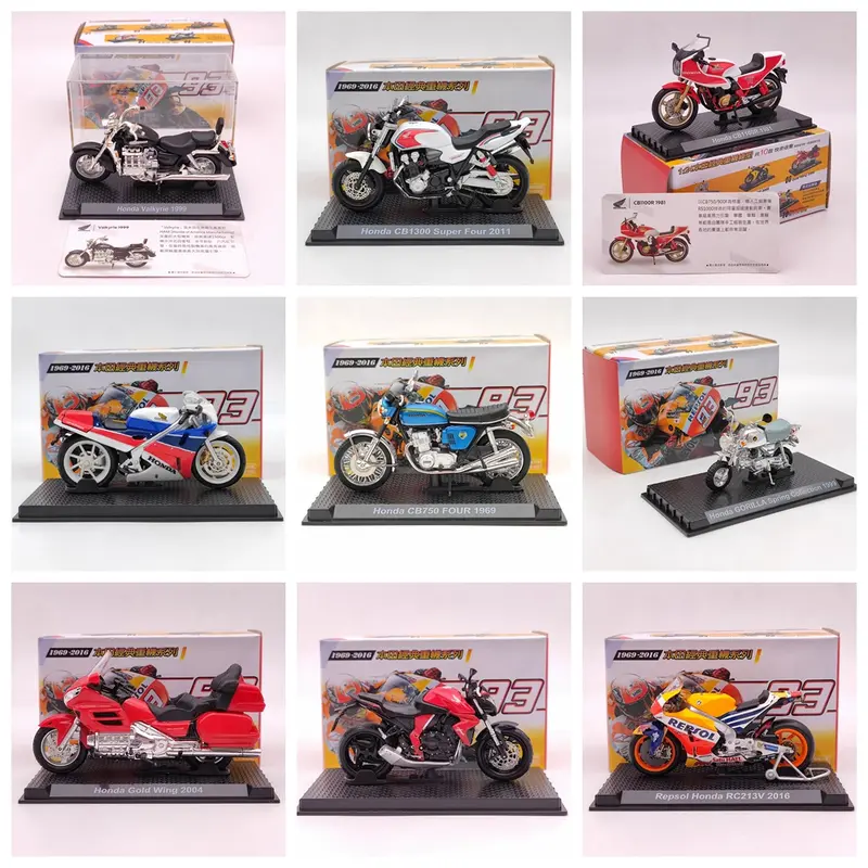 1/24 CB750/Valkyrie/VFR750R/GORILLA/Goldwing/RC213V Diecast Motorcycle Model Gift