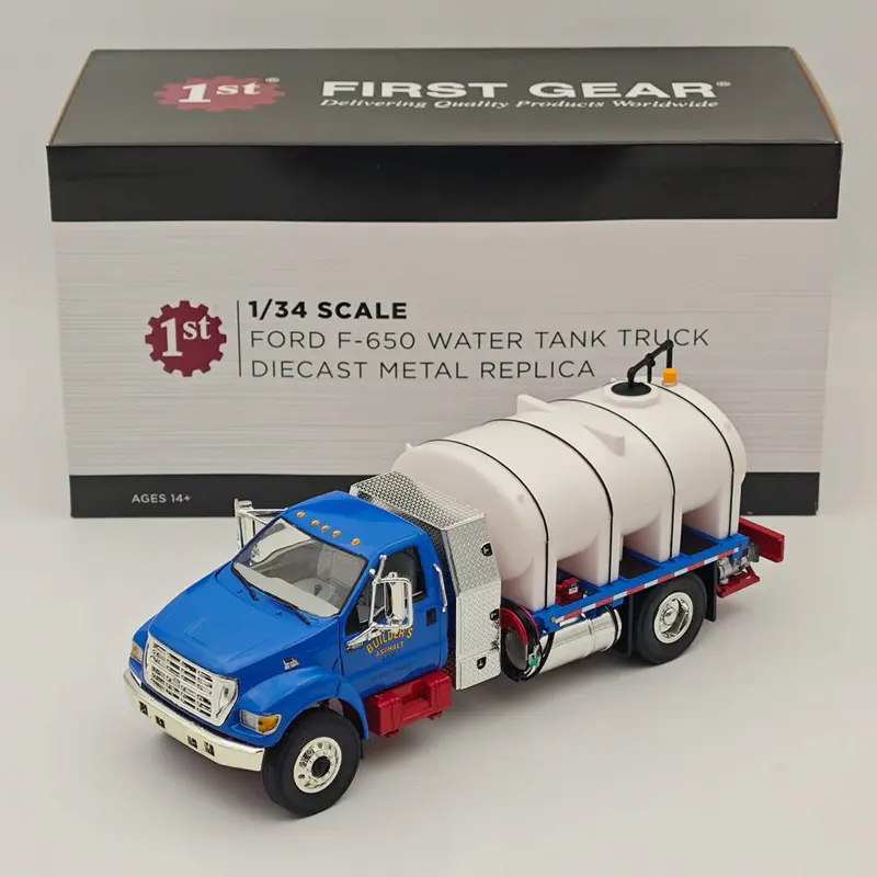1/34 FIRST GEAR F-650 WATER TANK TRUCK Blue #4155 DIECAST Model Collection