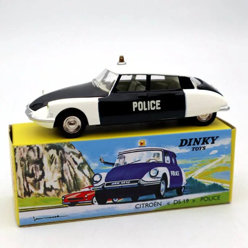 1/43 Atlas Dinky Toys 501 DS 19 Police Models Diecast Collection Auto Car Gift Miniature Used