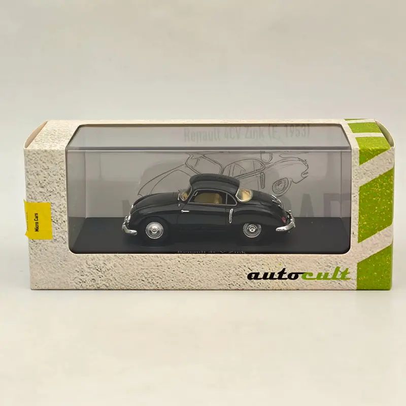 1/43 AutoCult Avenue 43 4CV Zink black #03025 Model Car Limited