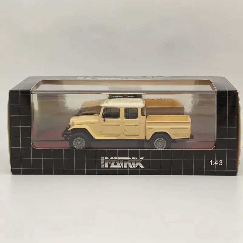 1/43 MATRIX-MODELS HJ45 Land Cruiser Crew Cab Beige MX41905-012 Resin Car