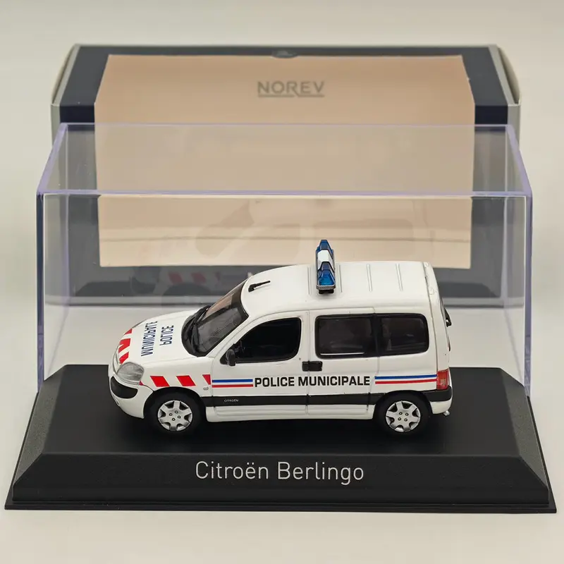 1/43 Norev Berlingo von 2004 Stadtpolizei Diecast Model Cars White