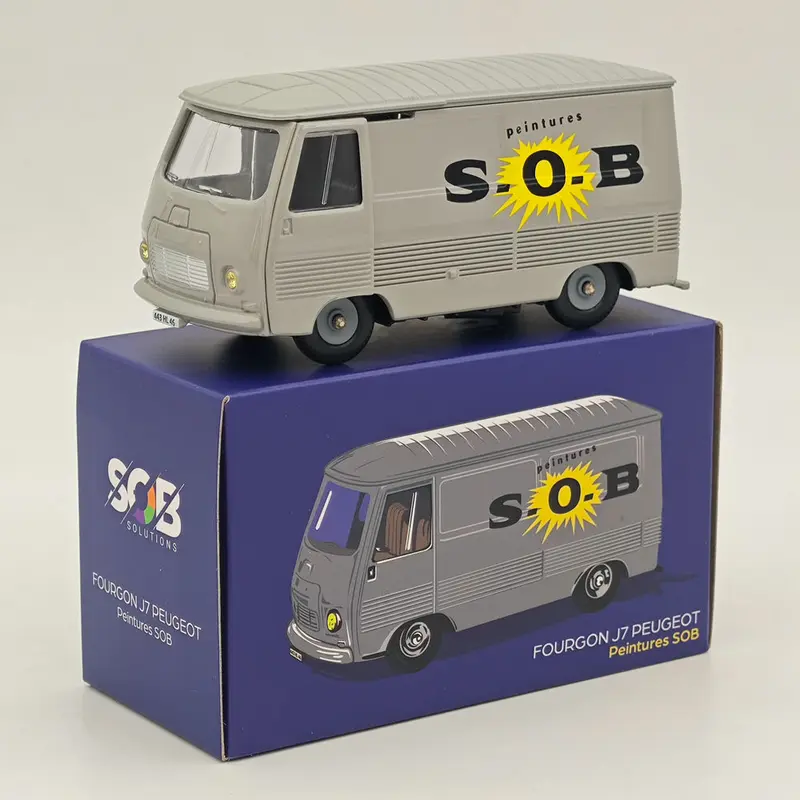 1/43 Norev Fourgon J7 Peintures SOB Diecast Model Cars Collection Grey
