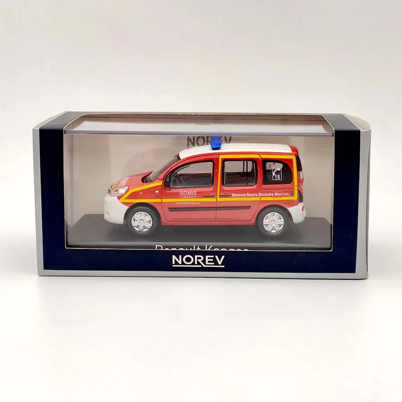 1/43 Norev Kangoo INFIRMIER SSSM POMPIERS 2013 Diecast Models Car Toys Gift