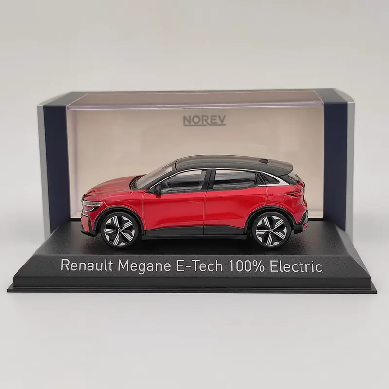 1/43 Norev Megane E-Tech 100% Electric 2022 Red Diecast Models Car Toys Gift