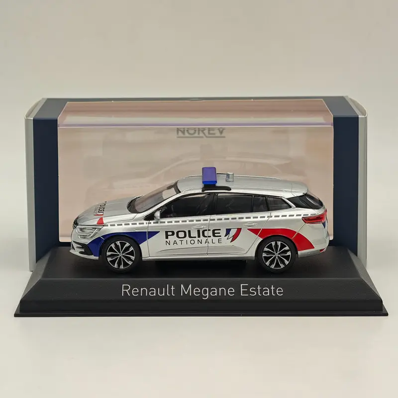 1/43 Norev Megane Estate 2022 "Police Nationale" Silver Diecast Model