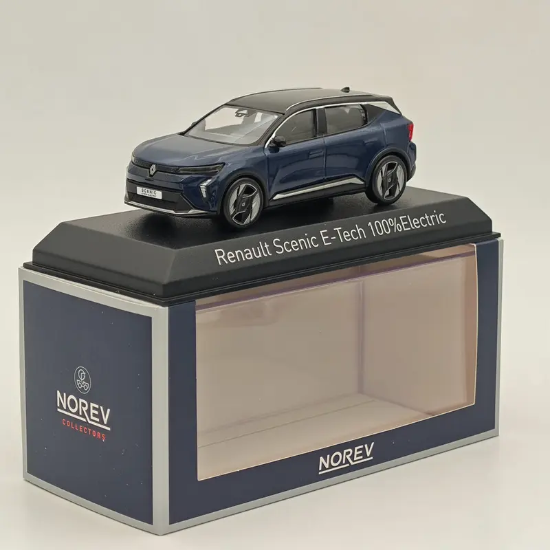1/43 Norev Scenic E-Tech 100% Electric 2024 Midnight Diecast Model Blue