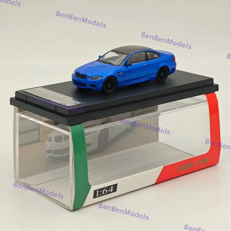 1/64 Fine model Scale M3 E92 COUPE Blue Diecast Car Model Toy Collections