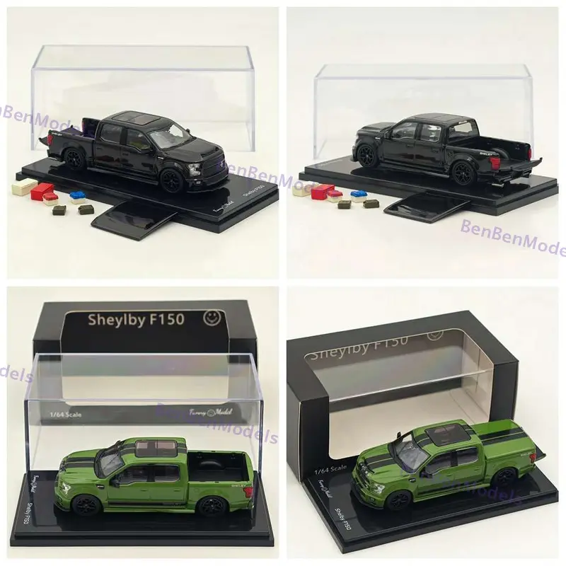 1/64 Funny SHELBY F-150 Shelby Super Snake Pickup Diecast Metal Car Limited