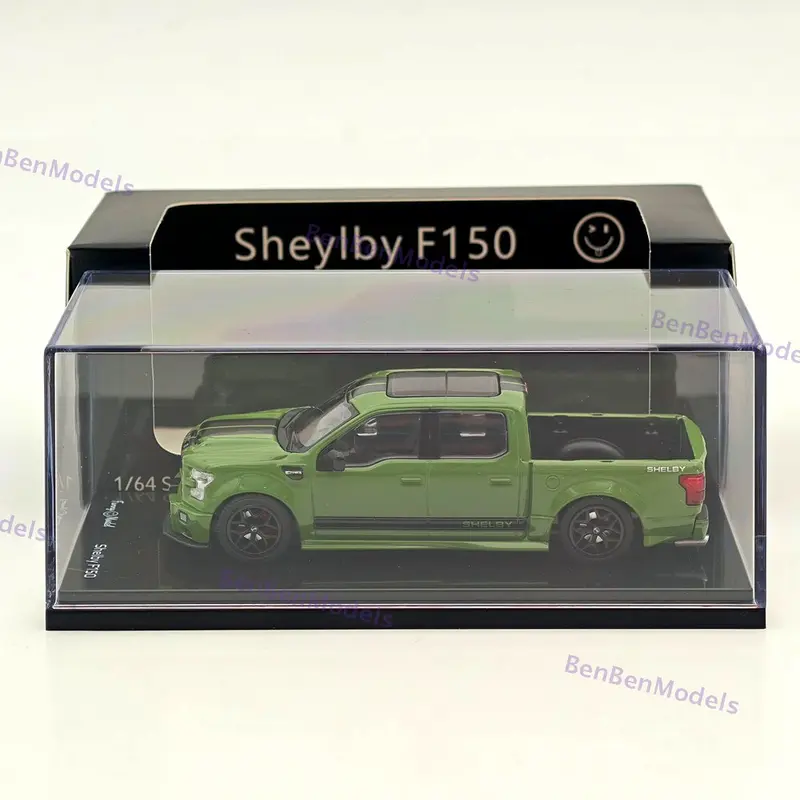 1/64 Funny SHELBY F-150 Shelby Super Snake Pickup Olive Green Alloy Model