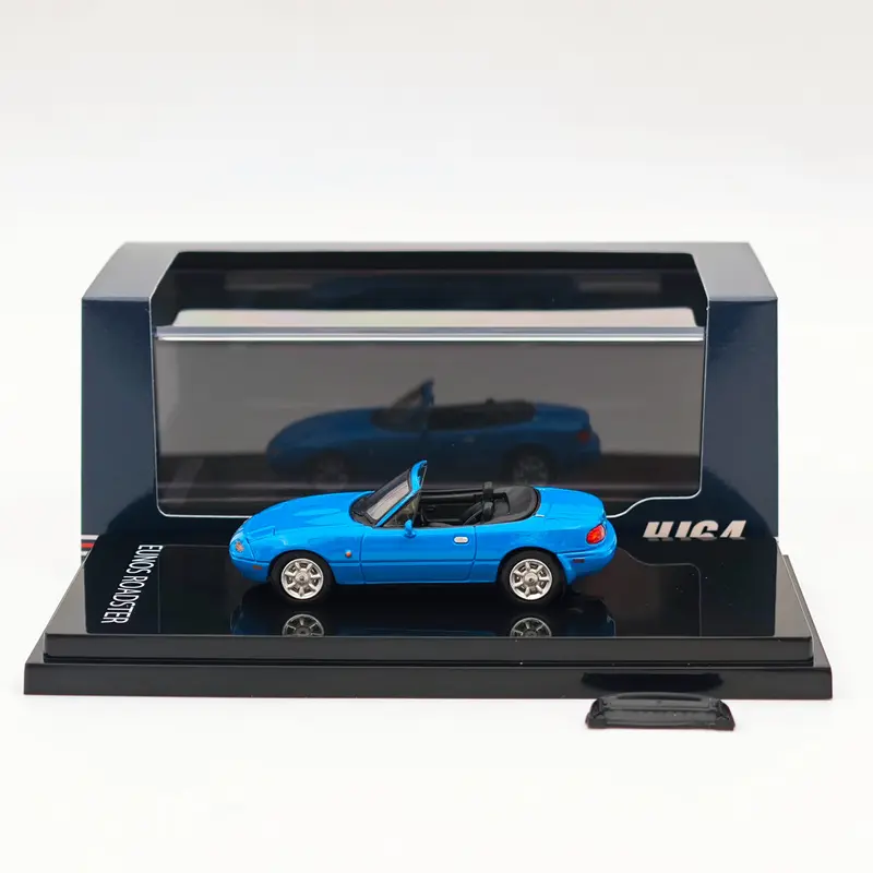 1/64 Hobby JAPAN EUNOS ROADSTER NA6CE WITH TONNEAU COVER Blue HJ642025ABL Diecast Models Car Limited Collection Auto Toys Gift