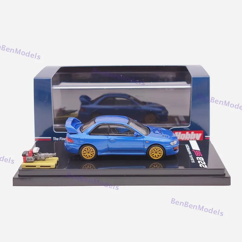 1/64 Hobby Japan Impreza 22B STi Version GC8 With Engine HJ641041BL Blue