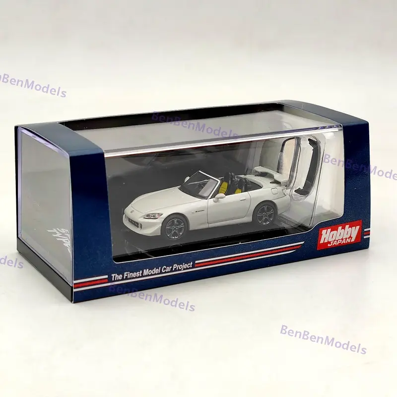 1/64 Hobby Japan S2000 Type S (AP2) Platinum White Diecast Model HJ641020SPW