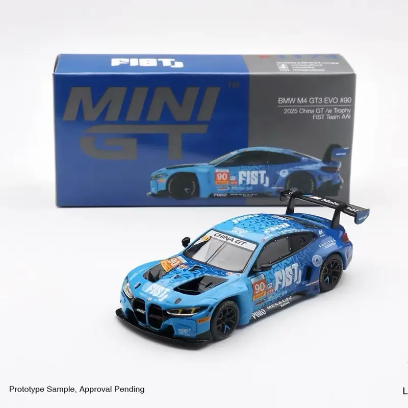 1/64 MINIGT #1215 M4 GT3 EVO #90 Motorsport Diecast Display Collectible Model