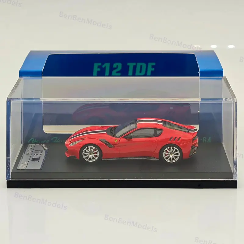 1/64 SH F12 TDF Hood Opens Diecast Models Car Limited Red pull flower