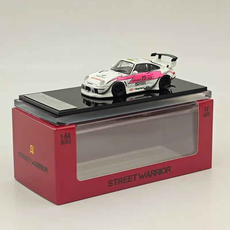 1/64 SW 993 Modified Pink #23 Short Wing Diecast Model Car Limited