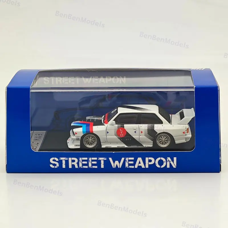 1/64 SW E30 M3 LTO Modified White Diecast Model Car Limited Collection Gift