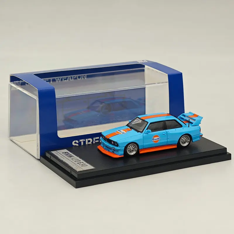 1/64 SW LTO E30 M3 Gulf Blue Diecast Model Car Collection