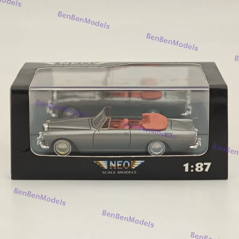 1/87 NEO SIII Continental Mulliner Park Ward Convertible Grey Resin Car