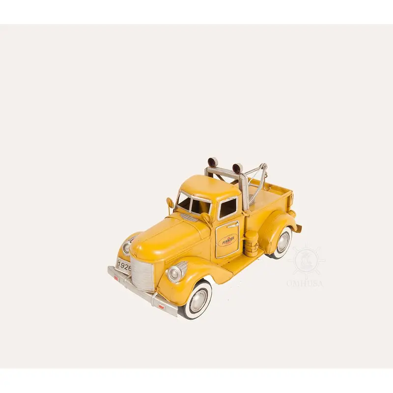 1926 Pennzoil Tow Truck Yellow Metal Handmade