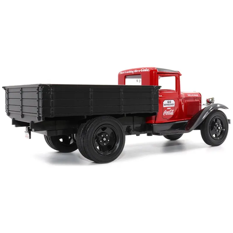 1931 Ford Model AA Pickup Truck Red and Black "Go Refreshed - Drink Coca-Cola" 1/24 Diecast Model Car by Motor City Classics