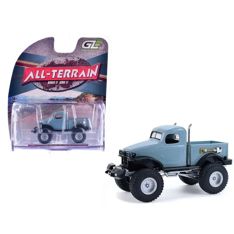 1941 Military Half Ton 4x4 Truck Slate Blue "All Terrain" Series 17 1/64 Diecast Model Car by Greenlight