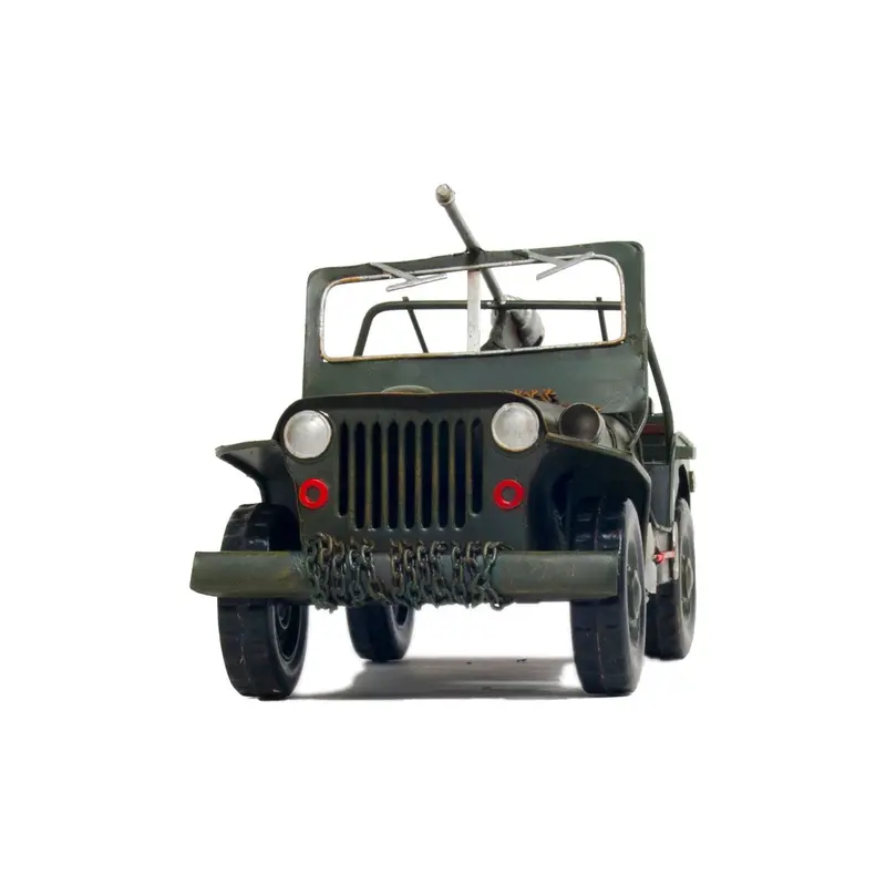 1941 Willys MB Overland Jeep Green Metal Handmade