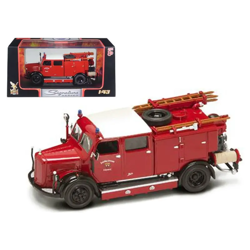 1950 Mercedes Benz TLF-15 Fire Engine Red 1/43 Diecast Model by Road Signature