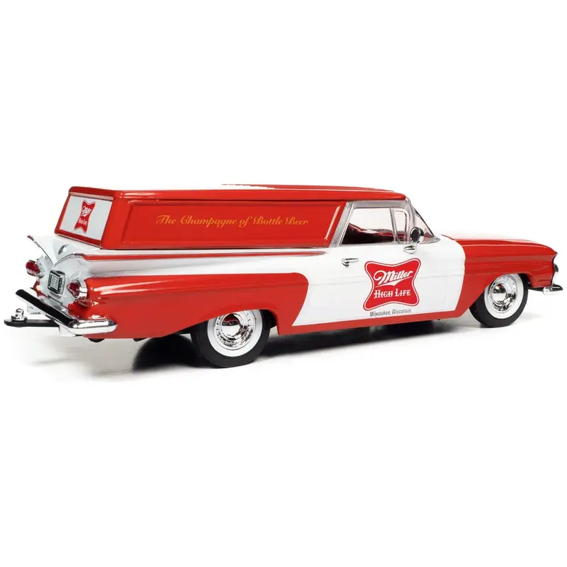 1959 Chevrolet Sedan Delivery Car Red and White "Miller High Life