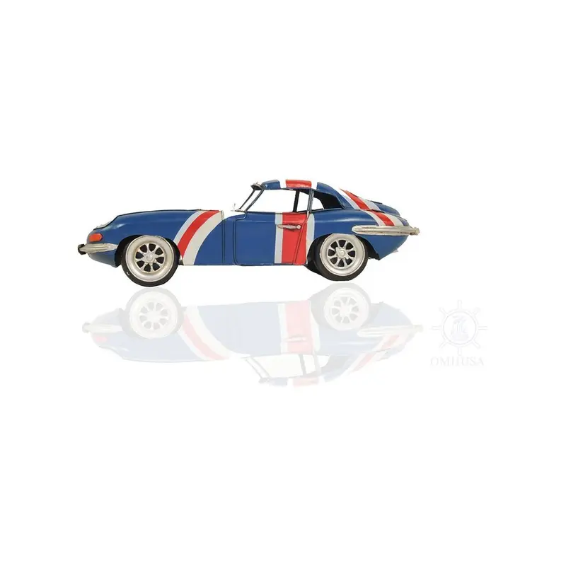 1961 E-Type Jaguar Model Car Metal Handmade