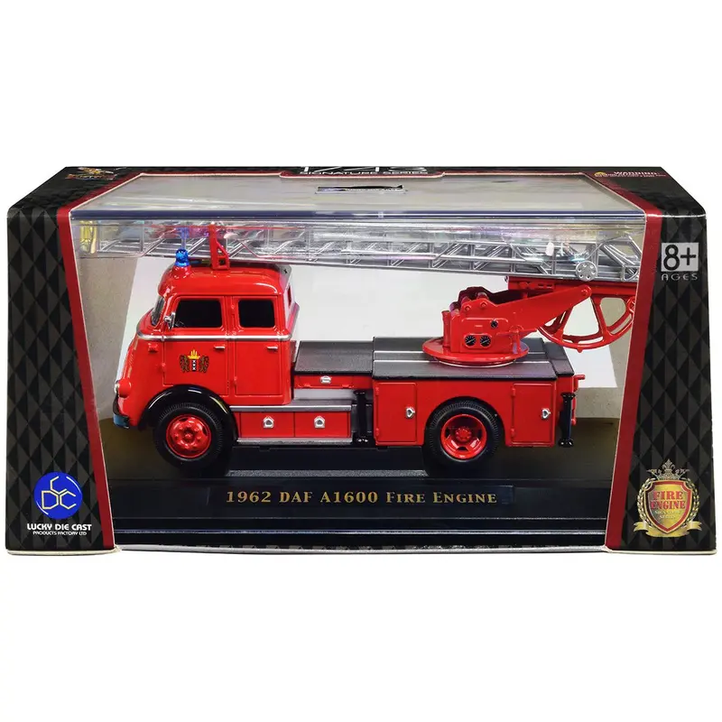 1962 DAF A1600 Fire Engine Red 1/43 Diecast Model by Road Signature
