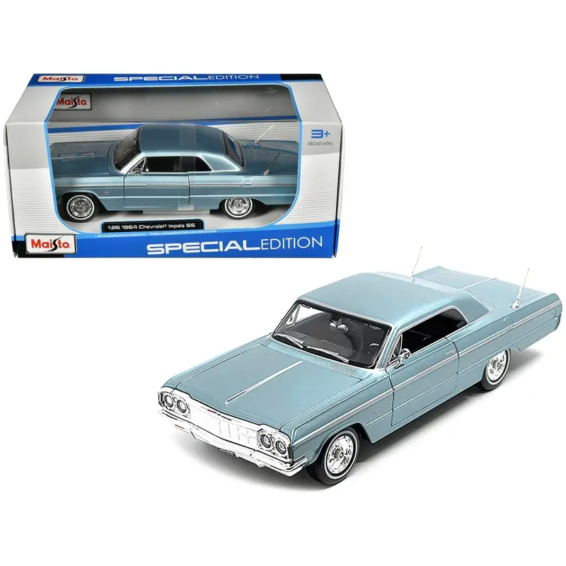 1964 Chevrolet Impala SS Blue Metallic "Special Edition" Series 1/26 Diecast Model Car by Maisto