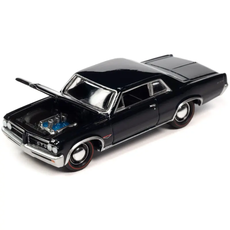 1964 Pontiac GTO Nocturne Blue Metallic Limited Edition to 2500 pieces Worldwide "OK Used Cars" 2023 Series 1/64 Diecast Model Car by Johnny Lightning