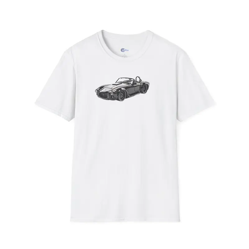 1965 Shelby Cobra 427 S/C Black with Comic Noir Style Graphics - Inspired T-Shirt - American Muscle