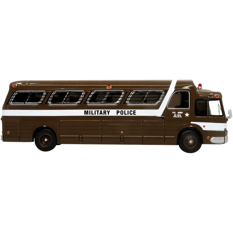 1966 GM PD4107 "Buffalo" Coach Bus U.S. Army Military Police Destination