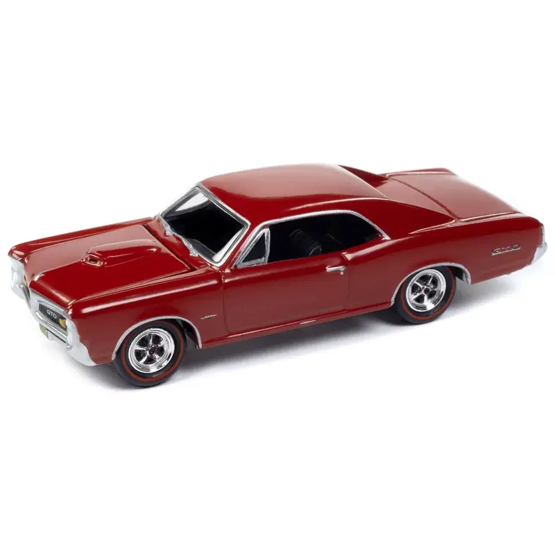 1966 Pontiac GTO Montero Red "USPS (United States Postal Service)" Pop Culture 2024 Release 1 1/64 Diecast Model Car by Johnny Lightning
