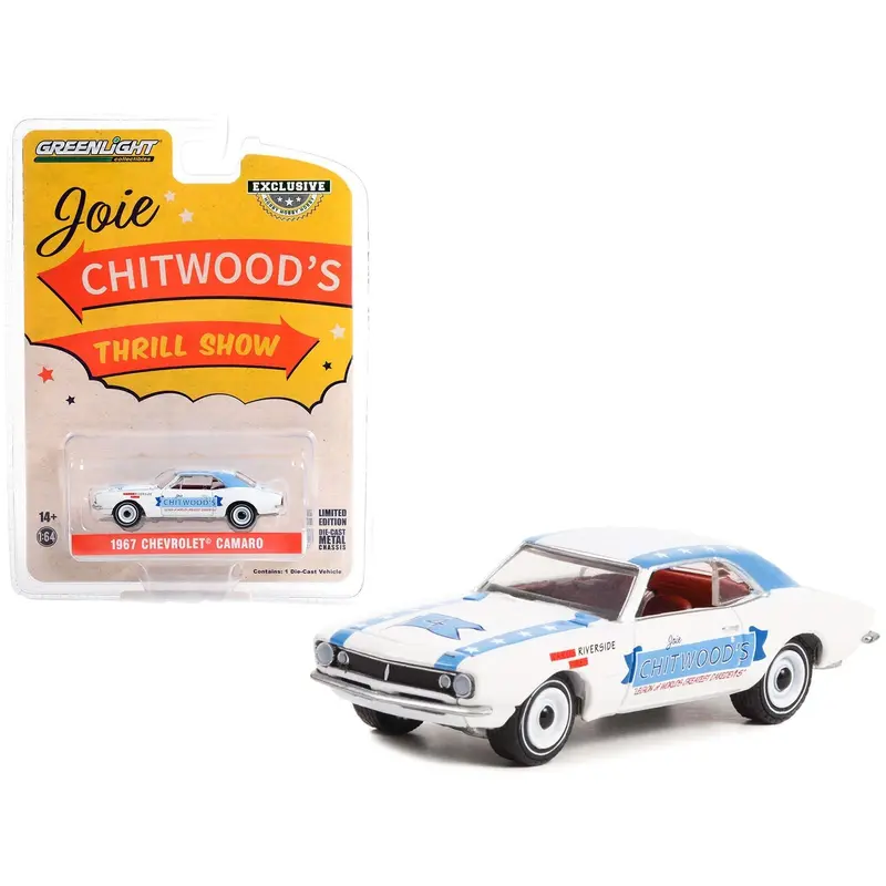 1967 Chevrolet Camaro White with Blue Stripes "Joie Chitwoodâ€™s Thrill Show