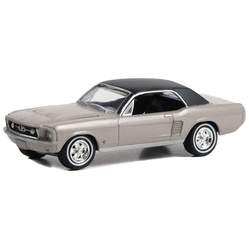 1967 Ford Mustang Coupe "She Country Special - Bill Goodro Ford Denver Colorado" Autumn Smoke with Black Top "Hobby Exclusive" Series 1/64 Diecast Model Car by Greenlight