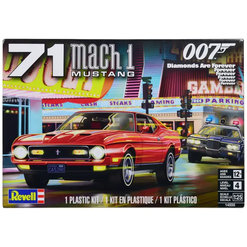 1971-ford-mustang-mach-1-james-bond-007-diamonds-are-forever-1971-movie-1-25-scale-model, Skill Level 4